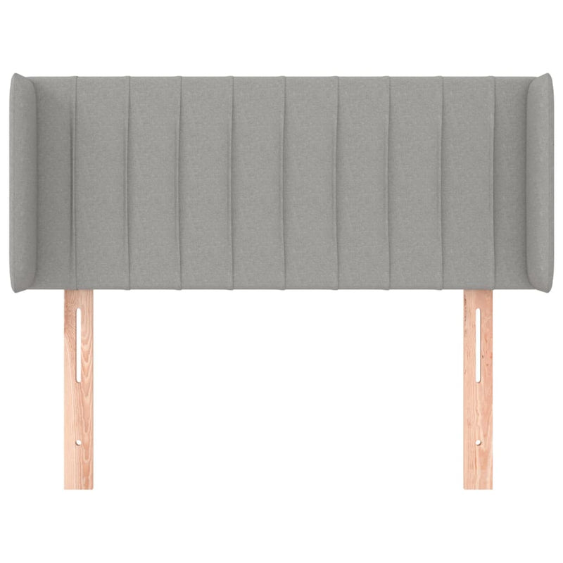 vidaXL világosszürke szövet fejtámla 103x16x78/88 cm