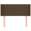 vidaXL sötétbarna szövet fejtámla 103x16x78/88 cm