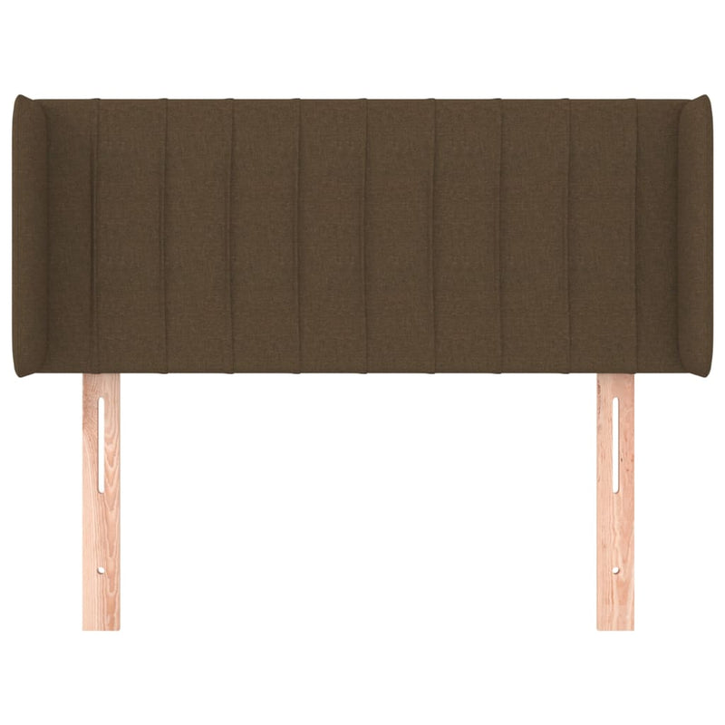 vidaXL sötétbarna szövet fejtámla 103x16x78/88 cm