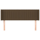 vidaXL sötétbarna szövet fejtámla 147x16x78/88 cm