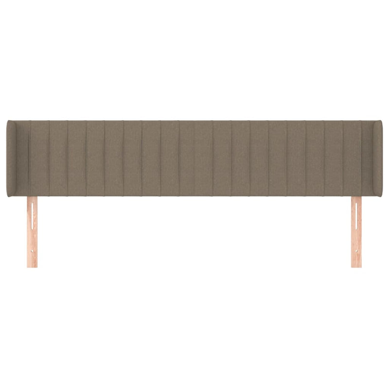 vidaXL tópszínű szövet fejtámla 203x16x78/88 cm