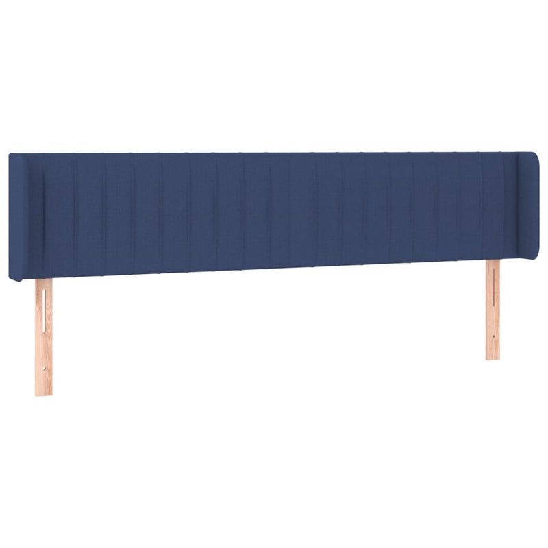 vidaXL kék szövet fejtámla 203x16x78/88 cm