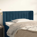 vidaXL sötétkék bársony fejtámla 93x16x78/88 cm