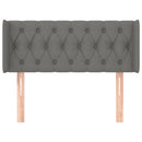 vidaXL sötétszürke szövet fejtámla szárnyakkal 93x16x78/88 cm