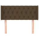 vidaXL sötétbarna szövet fejtámla 93x16x78/88 cm