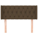 vidaXL sötétbarna szövet fejtámla 103x16x78/88 cm