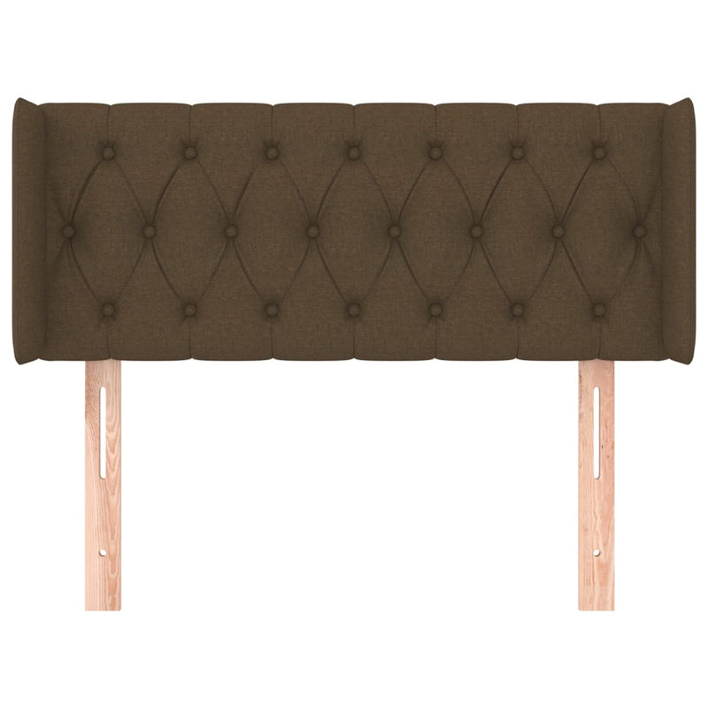 vidaXL sötétbarna szövet fejtámla 103x16x78/88 cm