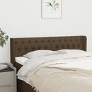vidaXL sötétbarna szövet fejtámla 147x16x78/88 cm