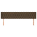 vidaXL sötétbarna szövet fejtámla szárnyakkal 183x16x78/88 cm