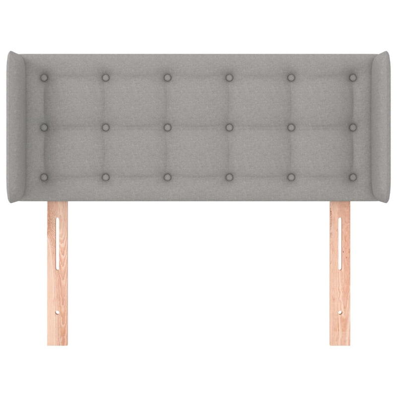 vidaXL világosszürke szövet fejtámla 83x16x78/88 cm