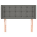 vidaXL sötétszürke szövet fejtámla szárnyakkal 83x16x78/88 cm
