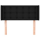 vidaXL fekete szövet fejtámla szárnyakkal 83x16x78/88 cm