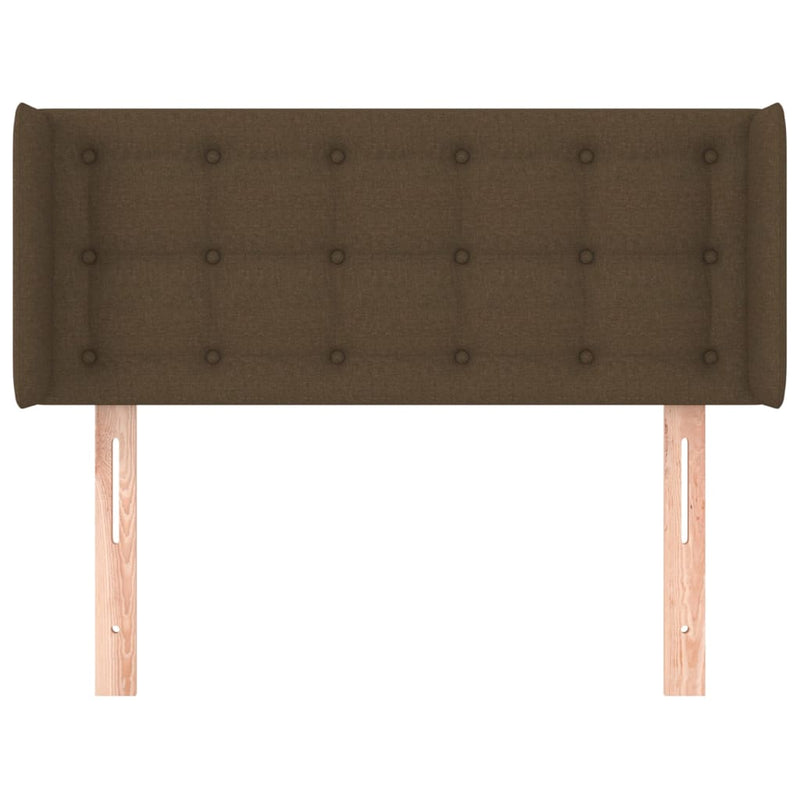 vidaXL sötétbarna szövet fejtámla 83x16x78/88 cm
