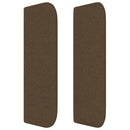 vidaXL sötétbarna szövet fejtámla 83x16x78/88 cm