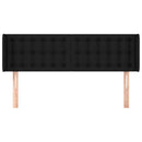 vidaXL fekete szövet fejtámla szárnyakkal 147x16x78/88 cm