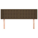 vidaXL sötétbarna szövet fejtámla szárnyakkal 147x16x78/88 cm
