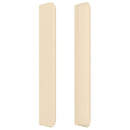 vidaXL krémszínű szövet fejtámla szárnyakkal 147x16x118/128 cm