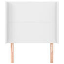 vidaXL fehér műbőr fejtámla szárnyakkal 83x16x118/128 cm