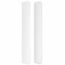 vidaXL fehér műbőr fejtámla szárnyakkal 163x16x118/128 cm