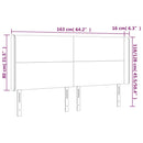 vidaXL krémszínű műbőr fejtámla szárnyakkal 163x16x118/128 cm