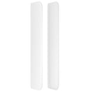 vidaXL fehér műbőr fejtámla szárnyakkal 83x16x118/128 cm