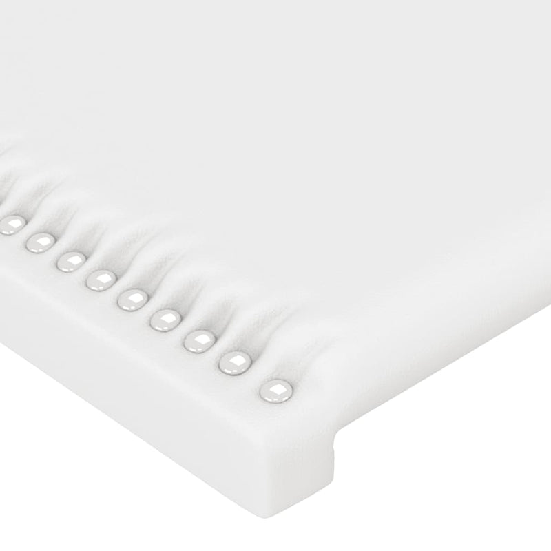 vidaXL fehér műbőr fejtámla szárnyakkal 83x16x118/128 cm
