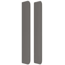 vidaXL szürke műbőr fejtámla szárnyakkal 83x16x118/128 cm