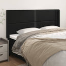 vidaXL fekete műbőr fejtámla szárnyakkal 183x16x118/128 cm