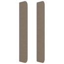 vidaXL tópszínű szövet fejtámla szárnyakkal 83x16x118/128 cm