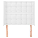 vidaXL fehér műbőr fejtámla szárnyakkal 83x16x118/128 cm