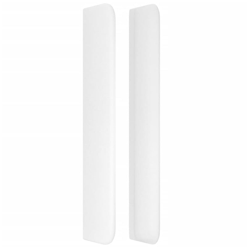 vidaXL fehér műbőr fejtámla szárnyakkal 83x16x118/128 cm