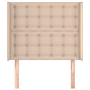 vidaXL cappuccino műbőr fejtámla szárnyakkal 93x16x118/128 cm
