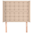 vidaXL cappuccino műbőr fejtámla szárnyakkal 103x16x118/128 cm
