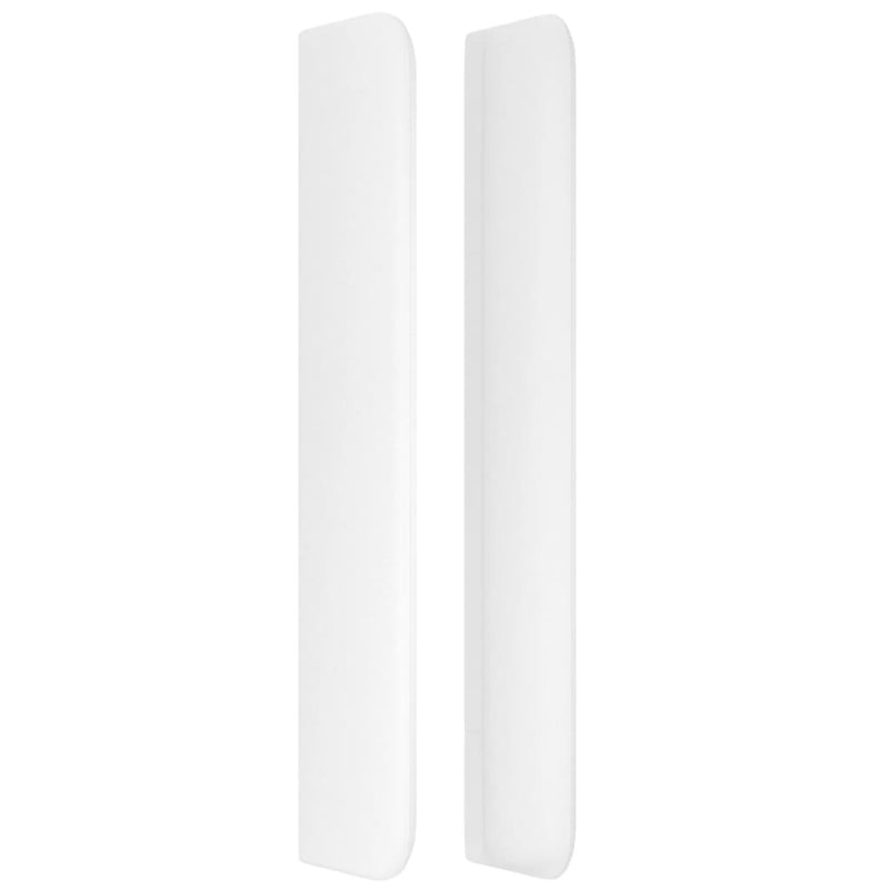 vidaXL fehér műbőr fejtámla szárnyakkal 163x16x118/128 cm