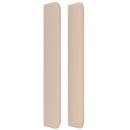 vidaXL cappuccino műbőr fejtámla szárnyakkal 163x16x118/128 cm