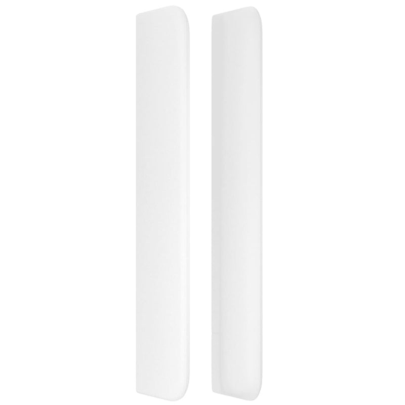 vidaXL fehér műbőr fejtámla szárnyakkal 203x16x118/128 cm