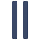 vidaXL kék szövet fejtámla szárnyakkal 93x16x118/128 cm