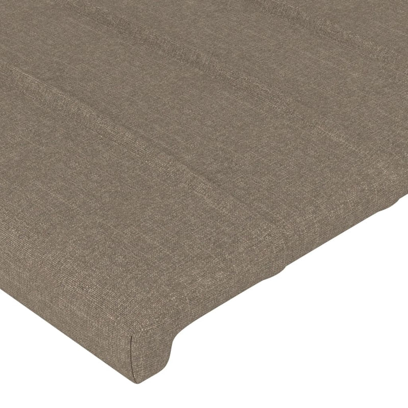 vidaXL tópszínű szövet fejtámla szárnyakkal 83x16x118/128 cm