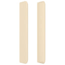 vidaXL krémszínű szövet fejtámla szárnyakkal 163x16x118/128 cm