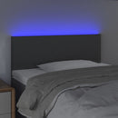 vidaXL sötétszürke szövet LED-es fejtámla 80 x 5 x 78/88 cm