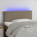 vidaXL tópszínű szövet LED-es fejtámla 100x5x78/88 cm