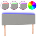 vidaXL világosszürke szövet LED-es fejtámla 144 x 5 x 78/88 cm
