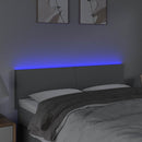 vidaXL világosszürke szövet LED-es fejtámla 144 x 5 x 78/88 cm