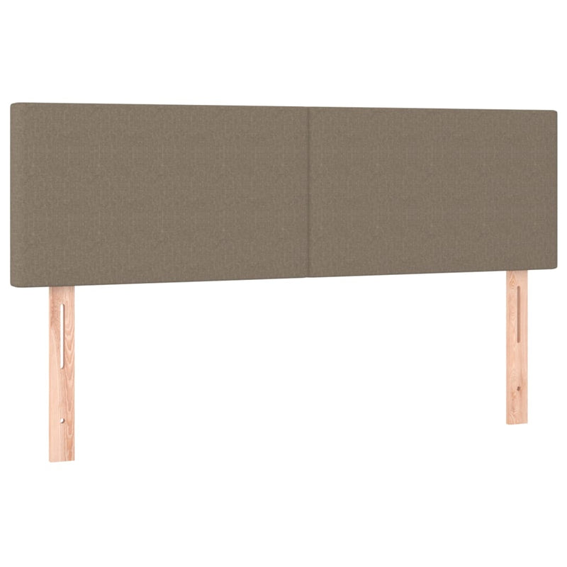 vidaXL tópszínű szövet LED-es fejtámla 144x5x78/88 cm