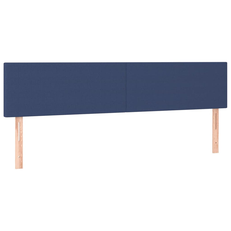 vidaXL kék szövet LED-es fejtámla 160x5x78/88 cm