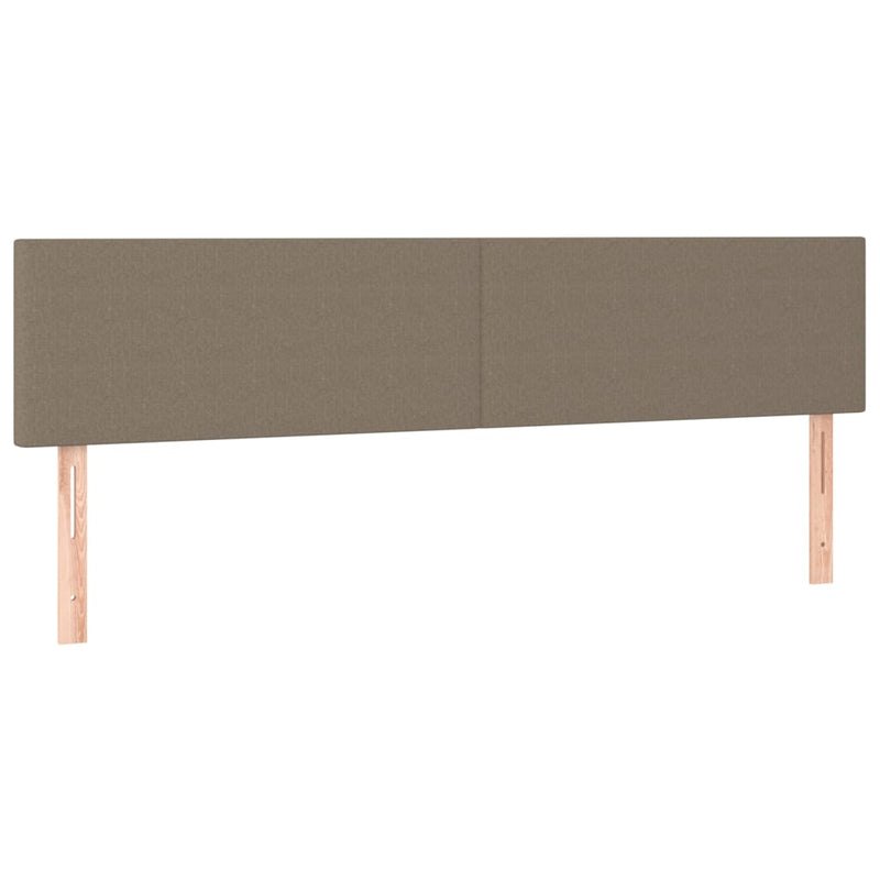 vidaXL tópszínű szövet LED-es fejtámla 180x5x78/88 cm