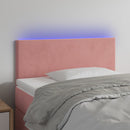 vidaXL rózsaszín bársony LED-es fejtámla 80 x 5 x 78/88 cm