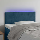 vidaXL sötétkék bársony LED-es fejtámla 90x5x78/88 cm