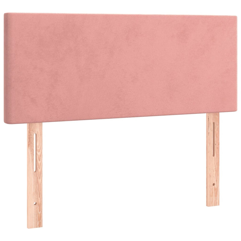 vidaXL rózsaszín bársony LED-es fejtámla 100x5x78/88 cm