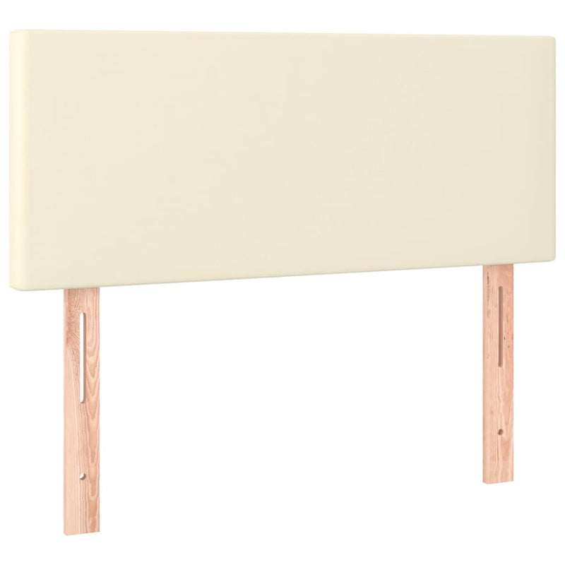 vidaXL krémszínű műbőr LED-es fejtámla 80 x 5 x 78/88 cm